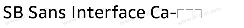 SB Sans Interface Ca字体转换 SB Sans Interface Ca字体转换